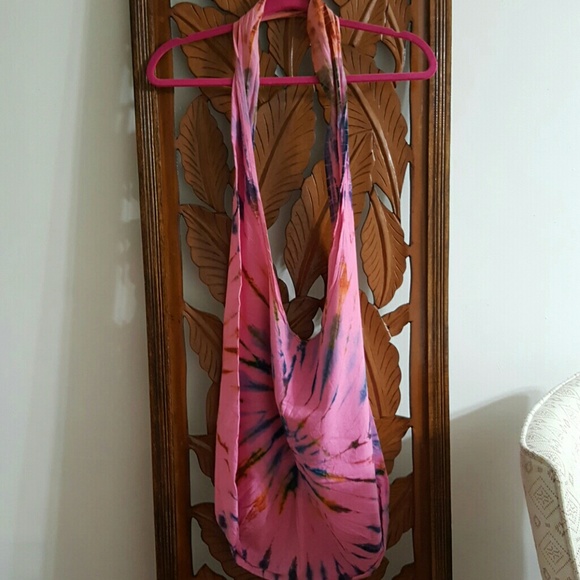 Tie dyed colored sling bag - Picture 2 of 5